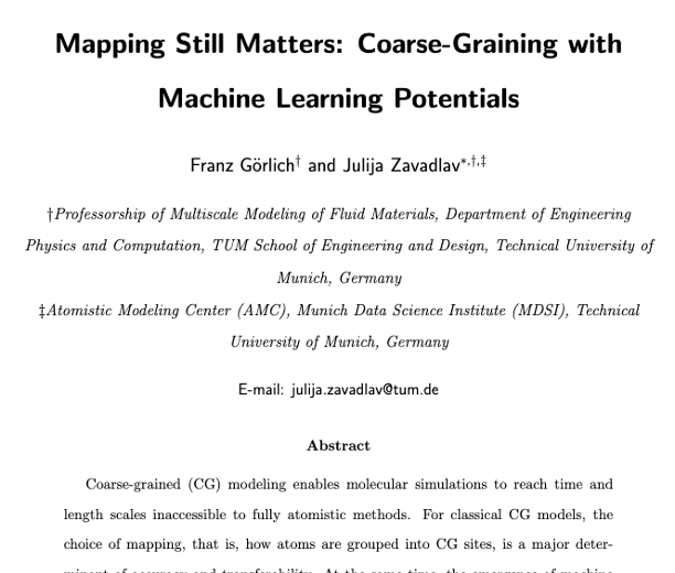 Mapping Still Matters: Coarse-Graining with Machine Learning Potentials